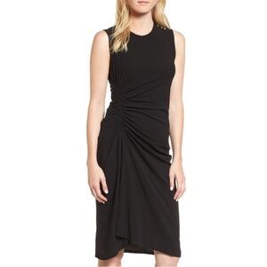 James Perse Spiral Shirred Ruched Dress Sz 2